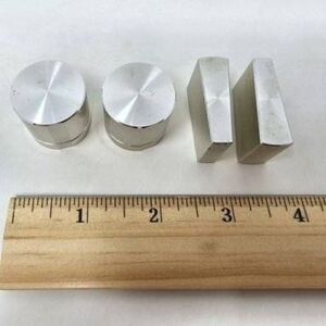 HITACHI HA-330 STEREO AMPLIFIER REPLACEMENT REPAIR KNOBS SILVER
